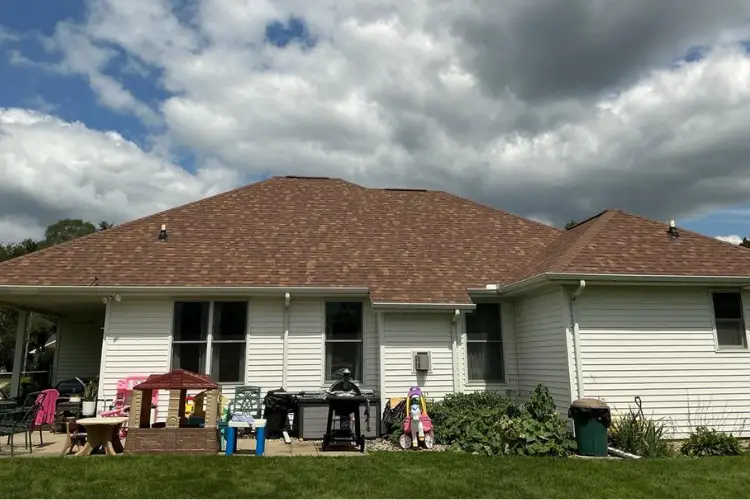 Residential roof replacement with new shingle installation