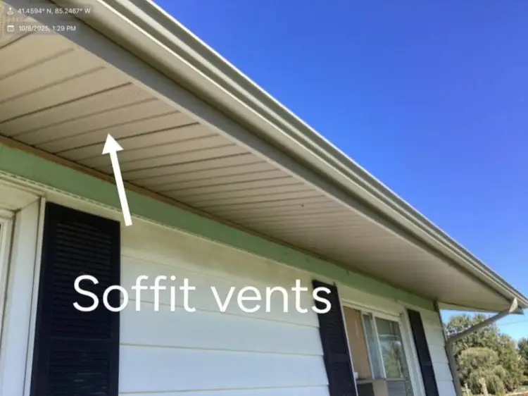 Roof deck moisture damage from poor attic ventilation