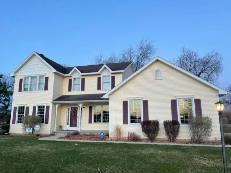 Two-story home in Shipshewana, LaGrange County, Indiana with an asphalt shingle roof inspected by Better Way Roofing.