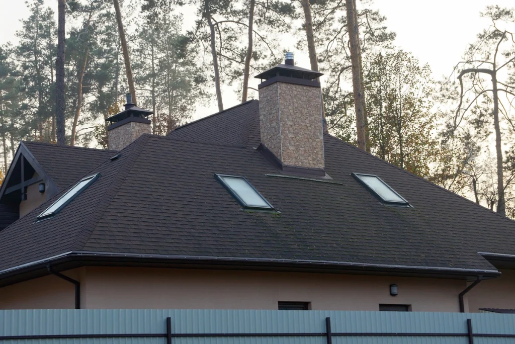 shingles black asphalt house home