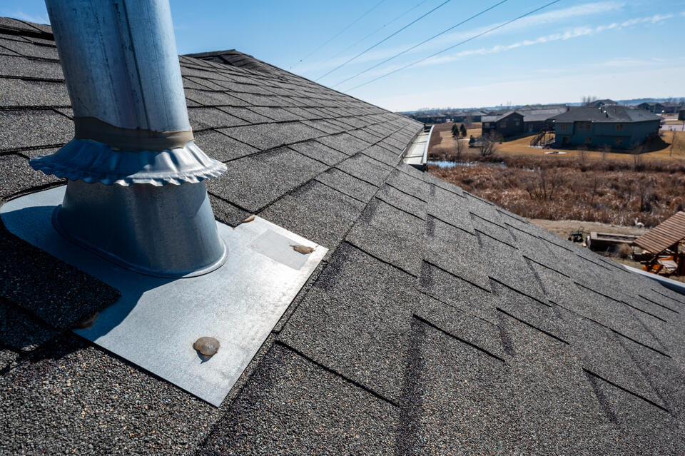 roof flashing-pipe flashing on shingle roof