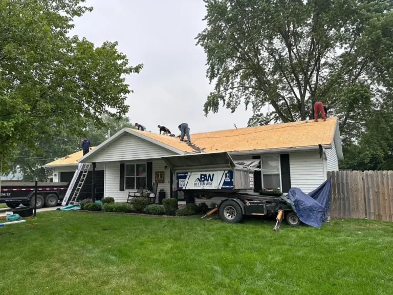 crew on roof-better way roofing-shipshewana