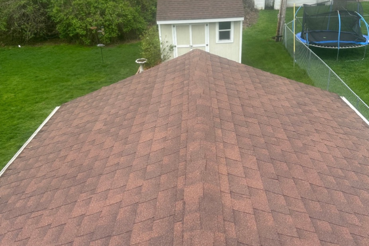 Used shingles instead of roof cap