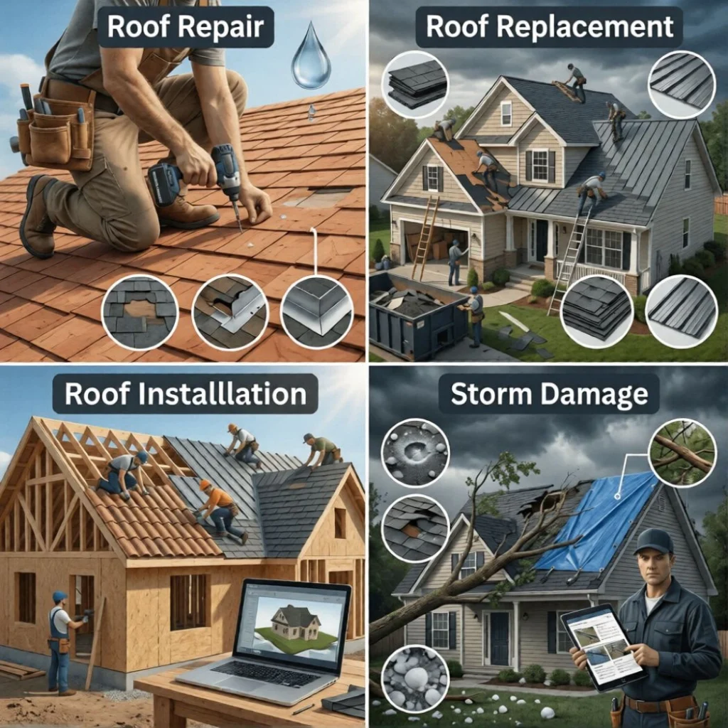 Roofing Repair, Install, Storm Damage and Replacement Services